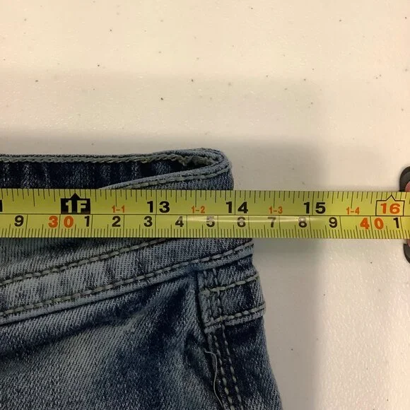 Axel Boys Jeans Size 14 Classic Straight Light Wash Embroidered Pockets - Picture 6 of 13